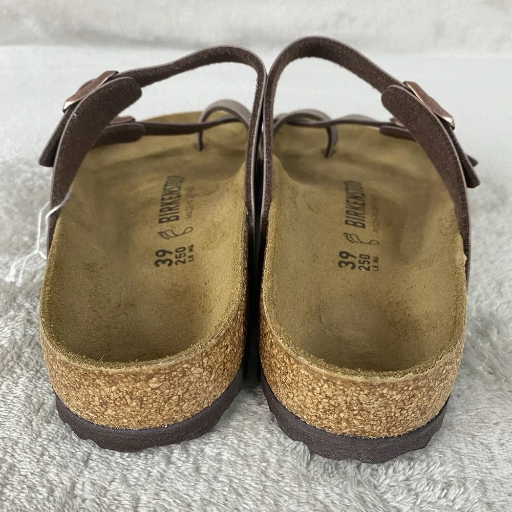 Birkenstock Mayari Sandals Womens US 8 EU 39 Mocca Birko-Flor Regular Fit NEW